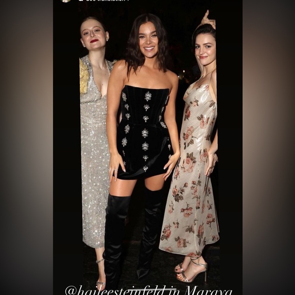 NWOT Bronx and Banco Maraya Diamond Mini Strapless Dress in Black - Picture 7 of 13